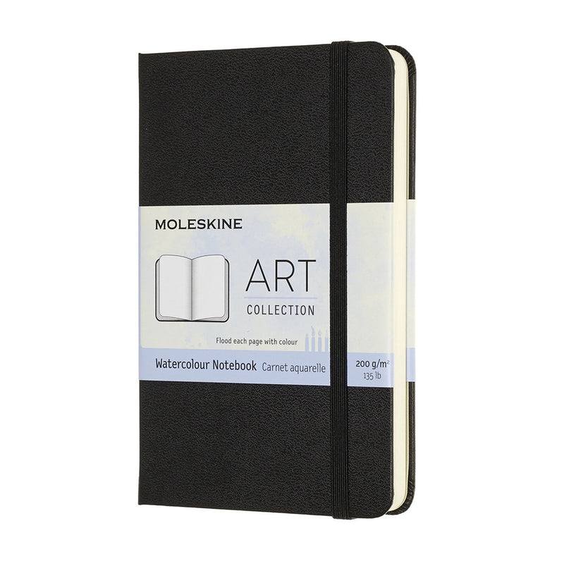 Quaderno Moleskine Art Acquerello - tascabile - copertina rigida - nero