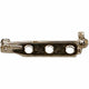 Creativ company cc brochespeld 25 mm zilver 10 stuks
