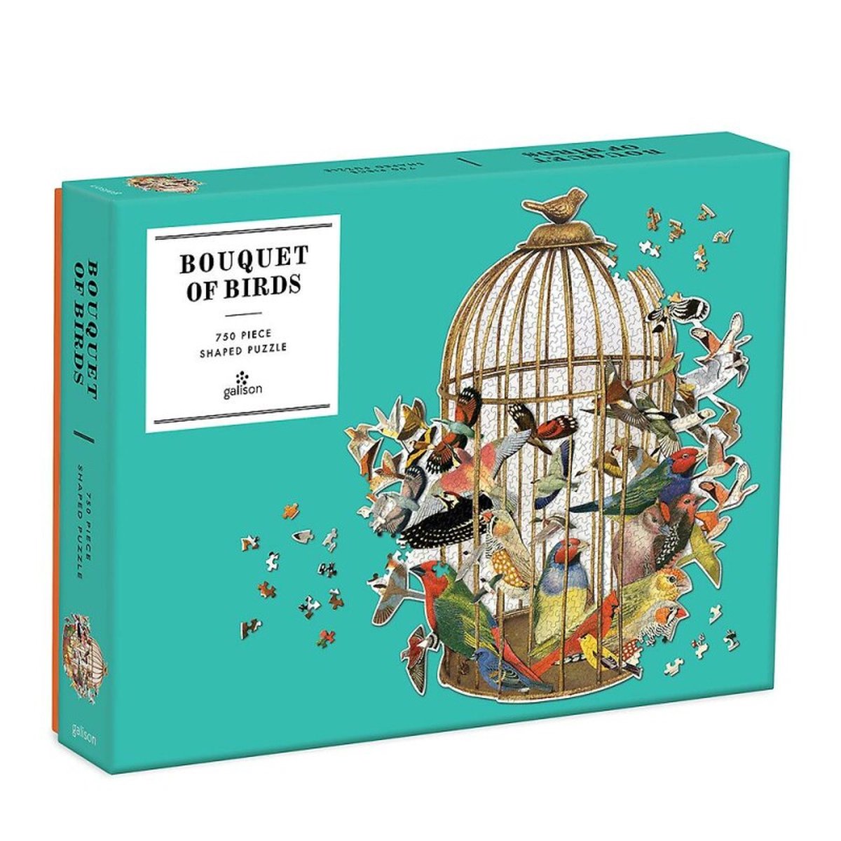 Bouquet of birds 750 piece shaped puzzle