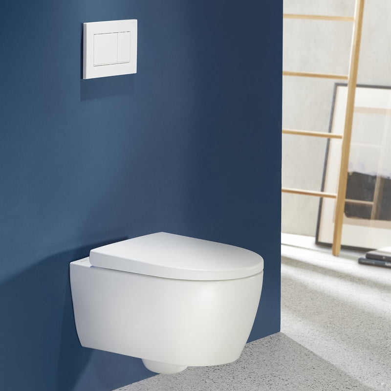 Placa de control Geberit sigma30, 2 botones: blanco mate, fácil de limpiar, blanco