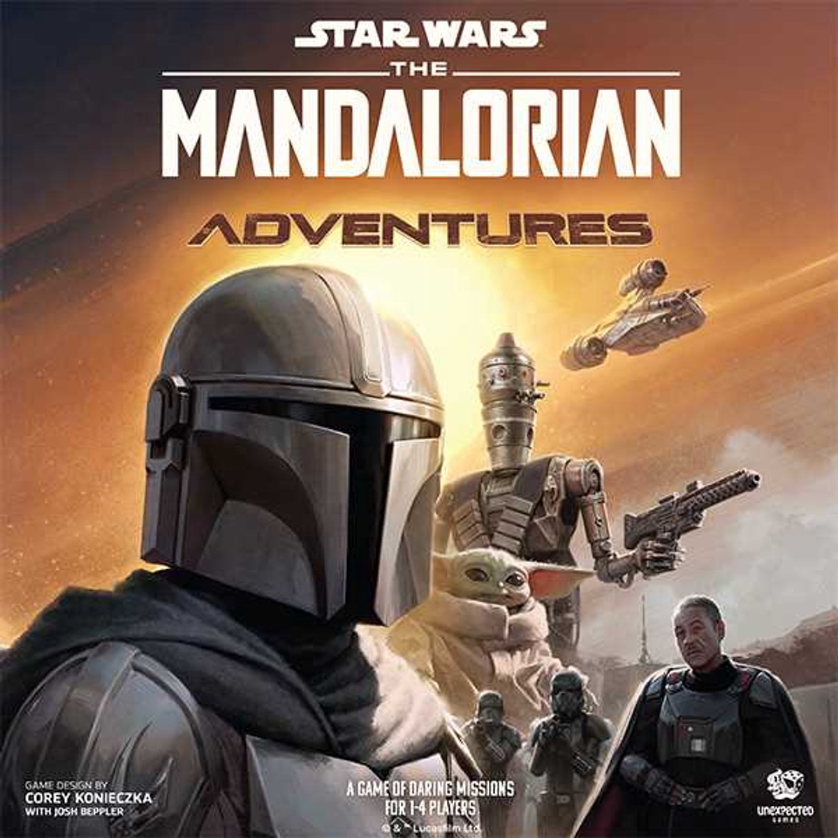 Giochi inaspettati star wars the mandalorian adventures - gioco da tavolo (ita)