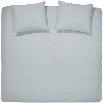 Funda nórdica Cinderella lyn - doble - algodón - camas individuales - 240x200 220 cm - gris claro + 2 fundas de almohada 60x70