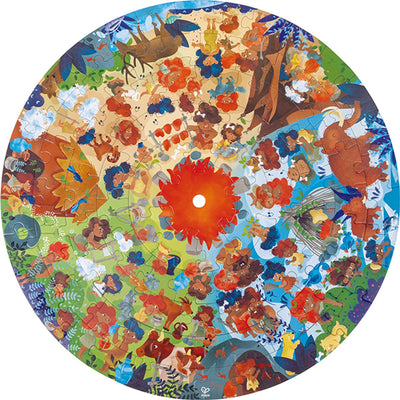 Puzzle Hape età della pietra - giocattolo educativo in cartone 102 pezzi.