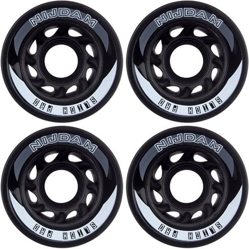 Ruedas Nijdam para patines - 58 x 39 mm - negro
