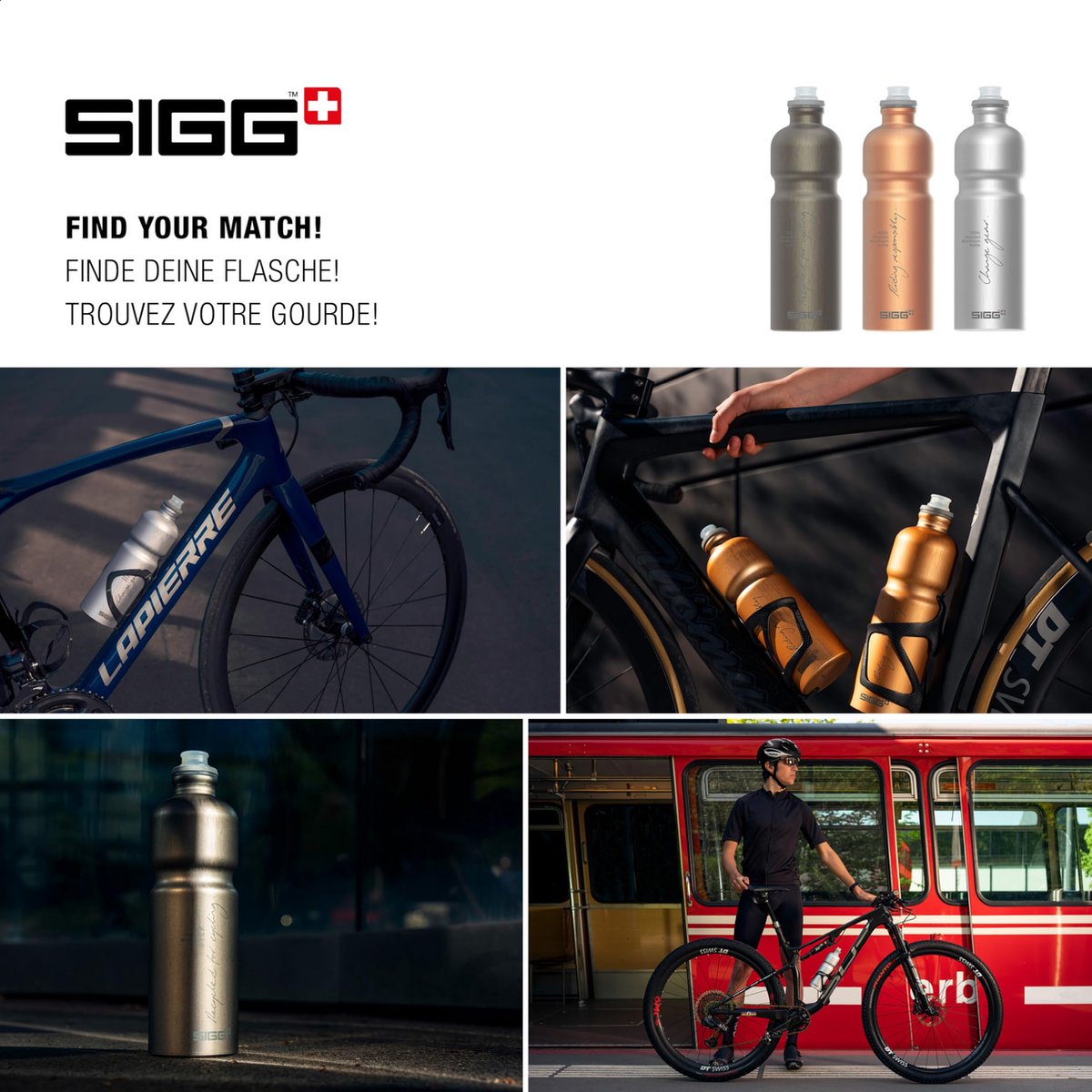 Sig | move myplanet 0,75l perla ahumada | botella de aluminio para beber