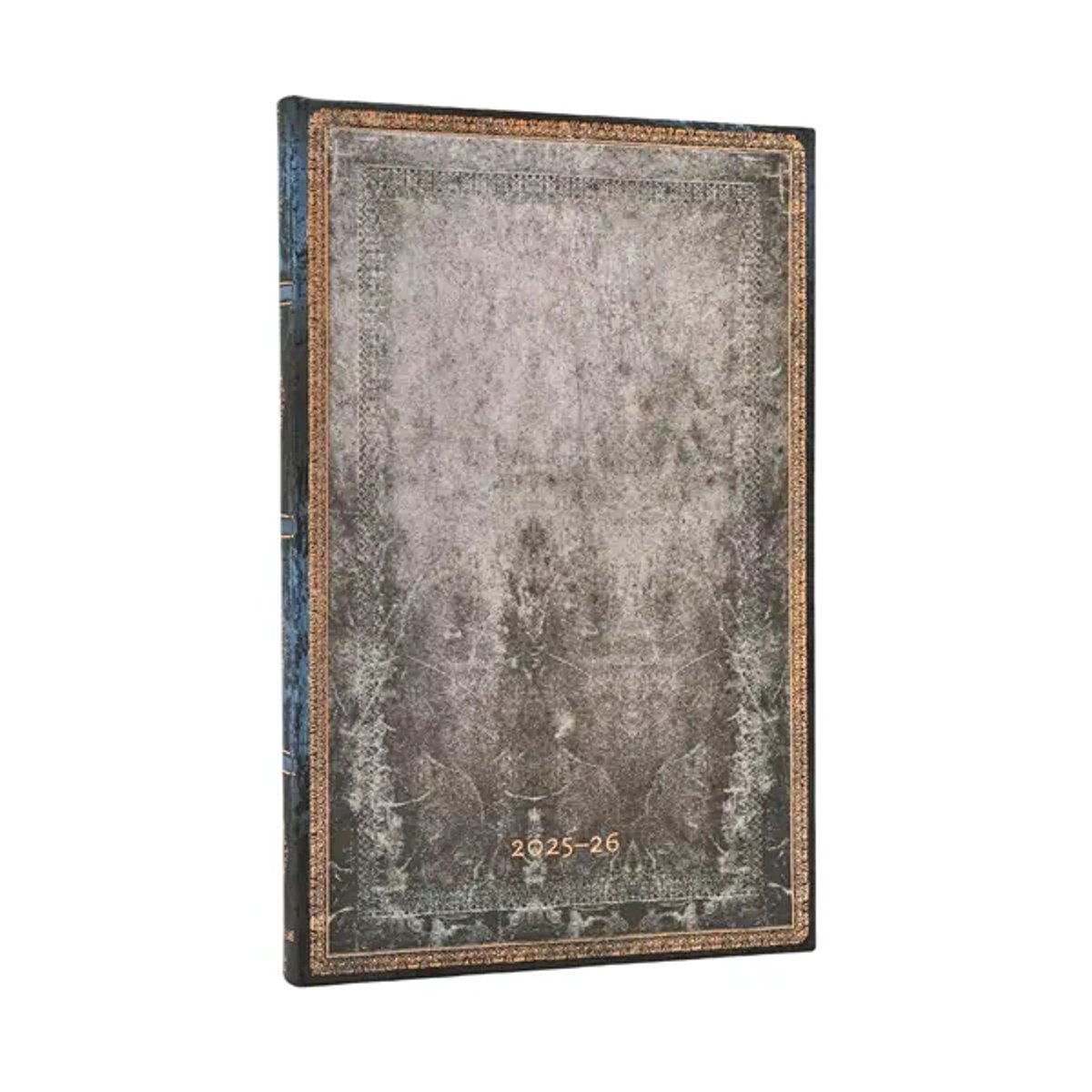 Paperblanks 2026 dove grey (old leather collection) maxi 18-month vertical hardcover flexi dayplanner 2025-2026 (elastic band closure)