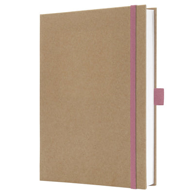 Quaderno Sigel Jolie - A5 - kraft - rosa puro - pagine bianche - si-jn843