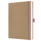 Cuaderno sigel jolie - a5 - kraft - rosa puro - páginas en blanco - si-jn843