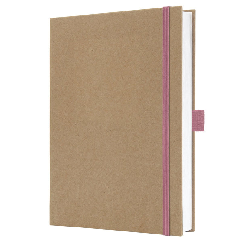 Quaderno Sigel Jolie - A5 - kraft - rosa puro - pagine bianche - si-jn843