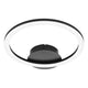 Eglo connect.z parrapos-z smart plafondlamp - 34 cm - zwart wit - instelbaar wit licht - dimbaar - zigbee