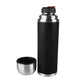 Custodia Tefal Senator - bottiglia termica - 1l - acciaio inossidabile nero - doppia parete - a tenuta stagna - adatta per bevande calde