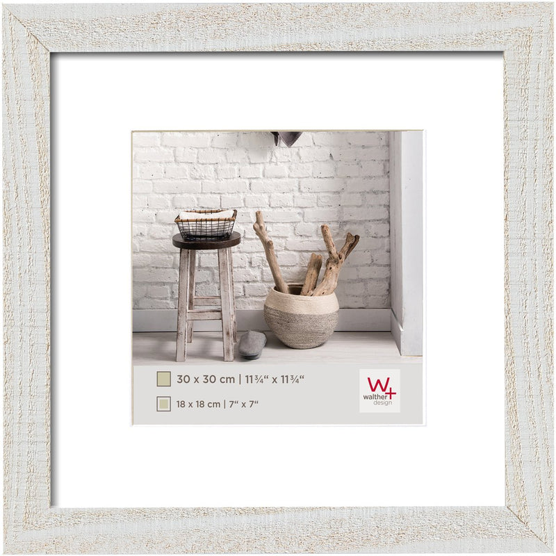 Walther home - marco de madera - tamaño de foto 30x30 cm - blanco polar