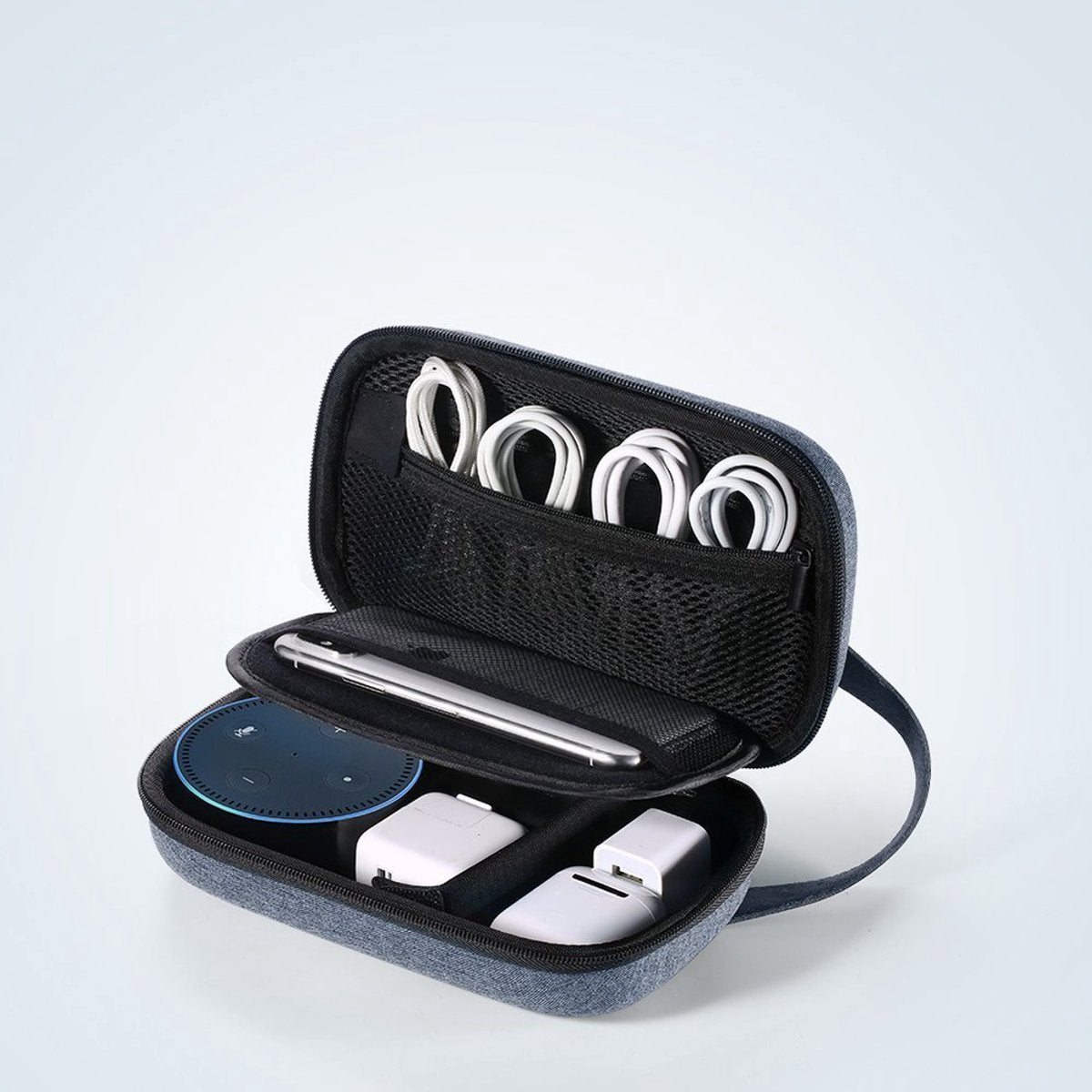 Ugreen – elektronica opbergtas – hdd ssd accessoires organizer – compact – grijs