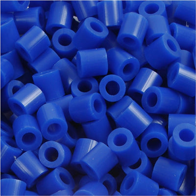 Cuentas para planchar Nabbi, medidas 5x5 mm, medida de agujero 2,5 mm, medianas, azul oscuro (32232), 6000 piezas 1 caja
