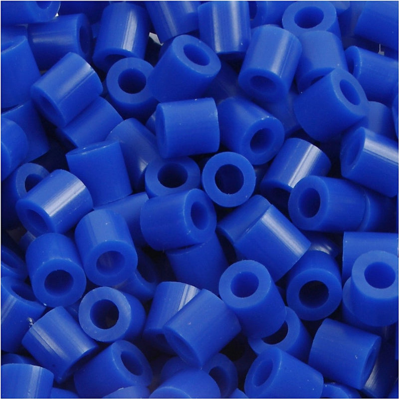 Perline termoadesive Nabbi, misura 5x5 mm, misura buco 2,5 mm, media, blu scuro (32232), 6000 pezzi 1 scatola