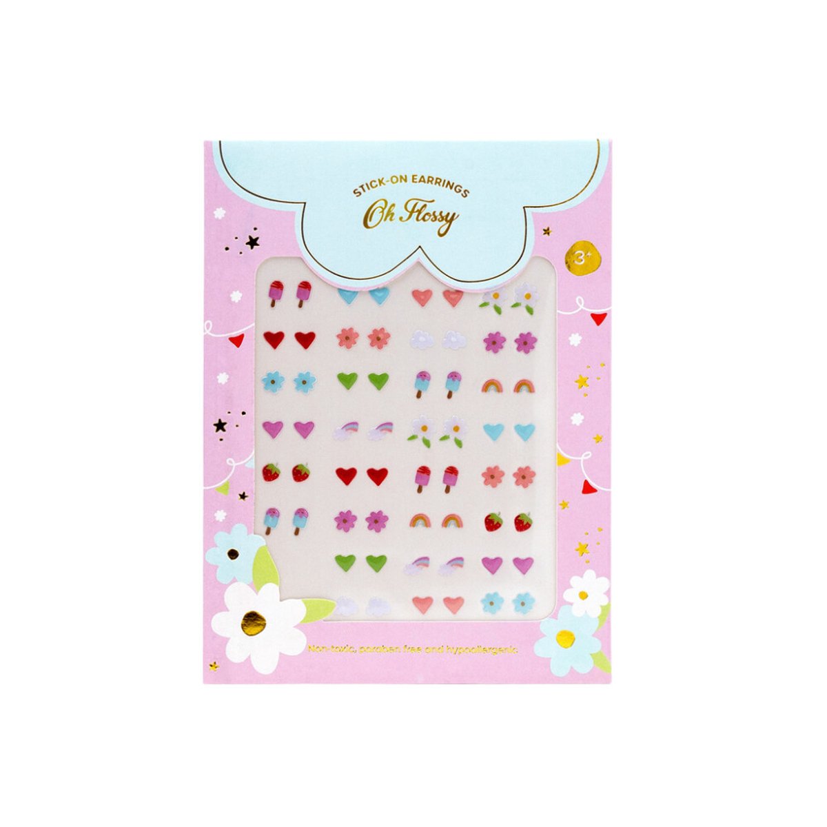 Orecchini adesivi Oh Flossy Accessories per bambini e feste