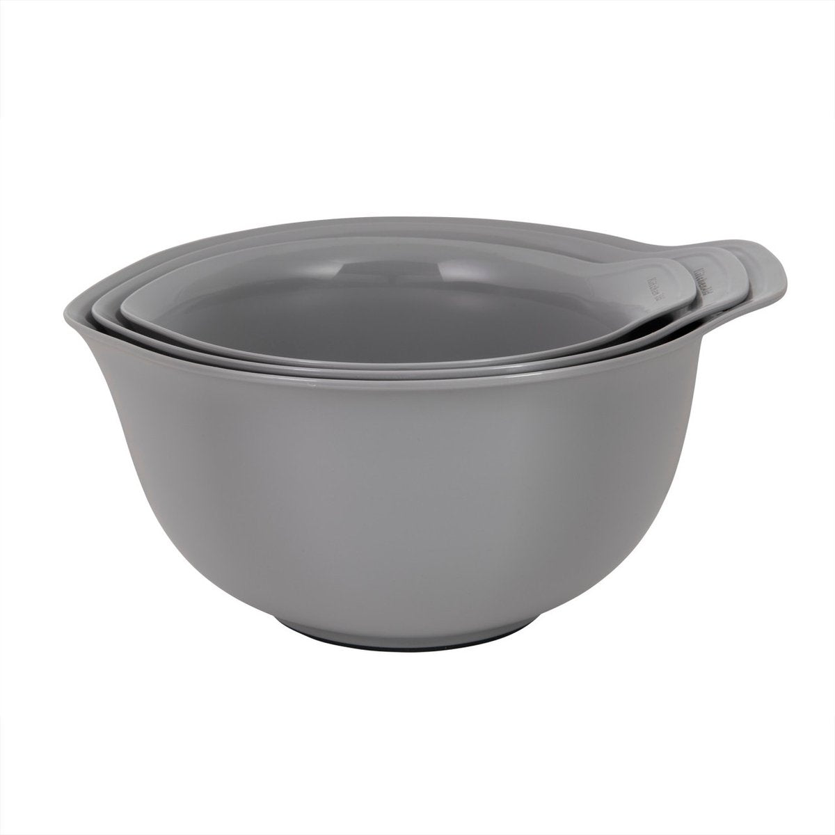 Ciotole Kitchenaid, set da 3 pezzi, con beccuccio, 2,4 l, 3,3 l, 4,3 l, plastica, inseribile, grigio -