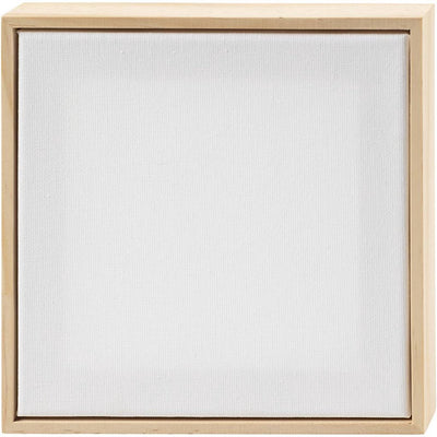Tela con telaio Creative Company, misura 15,8x15,8 cm, 280 g, bianco, 10 pezzi 1 scatola