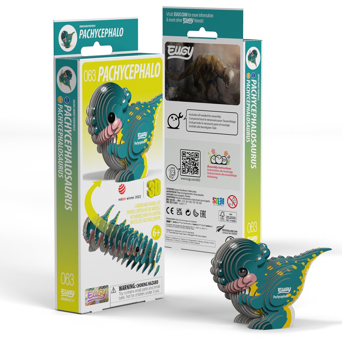Puzzle 3d Eugy - pachy - preistoria - sostenibile - collezionali tutti - 6 anni