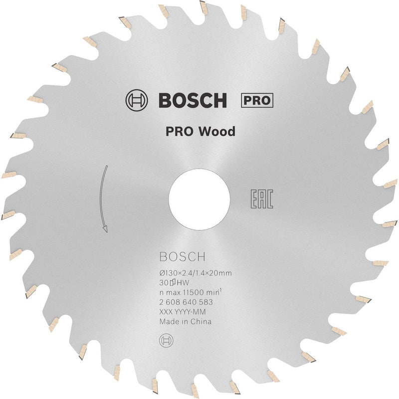 Bosch cirkzb opt 130x20 16x2.4 30t wz