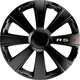 Carpoint wieldoppen rs-t 16 inch abs zwart set van 4