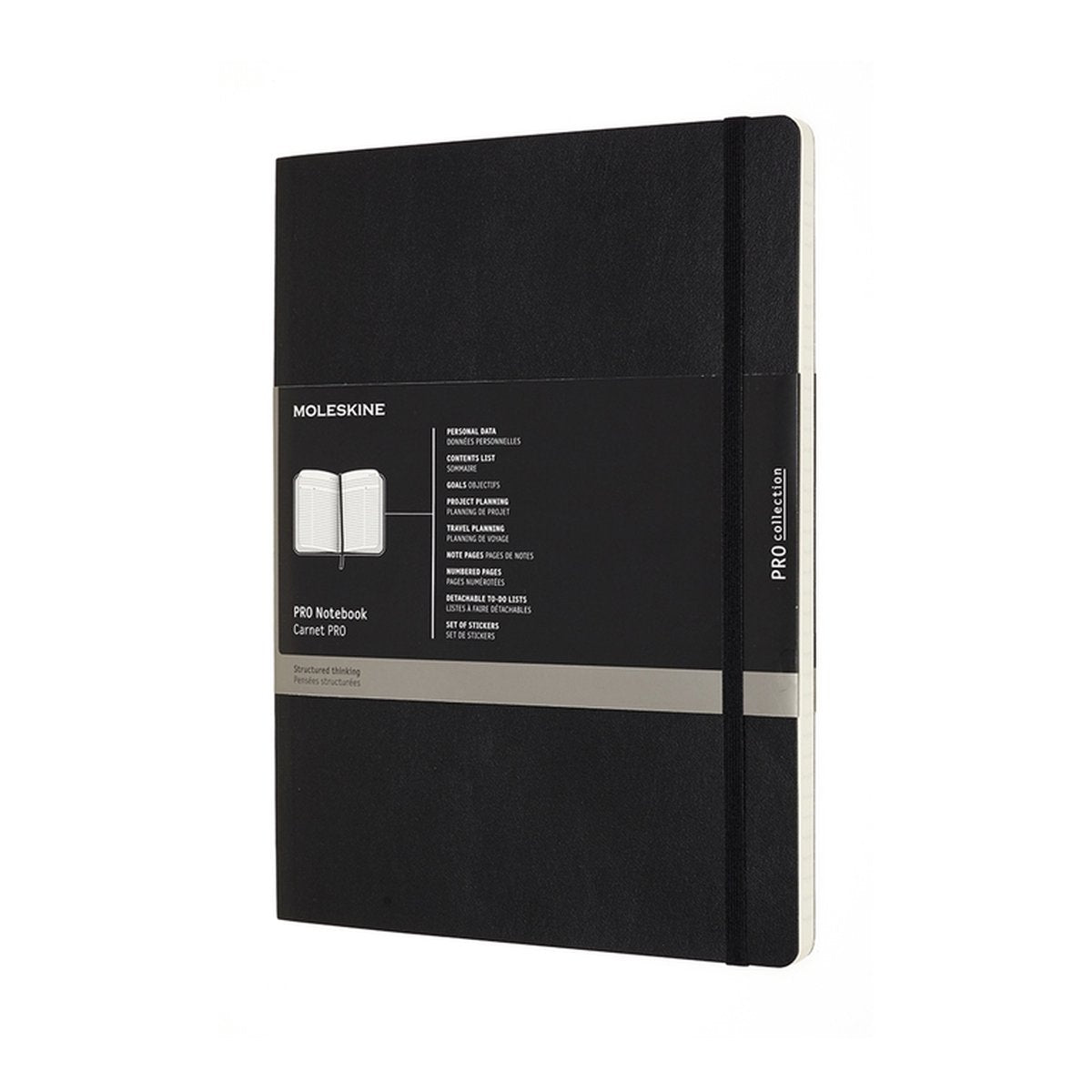 Moleskine professional notitieboek - extra large - softcover - zwart