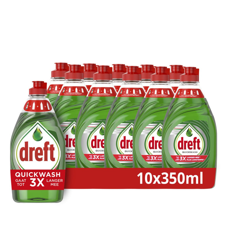 Dreft Quickwash Liquid detersivo per piatti - originale - confezione risparmio 10 x 350 ml