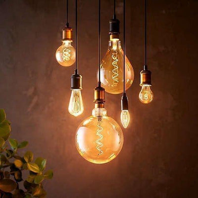 Philips LED giant spiral gold - 40 W - E27 - dimmable extra warm white light