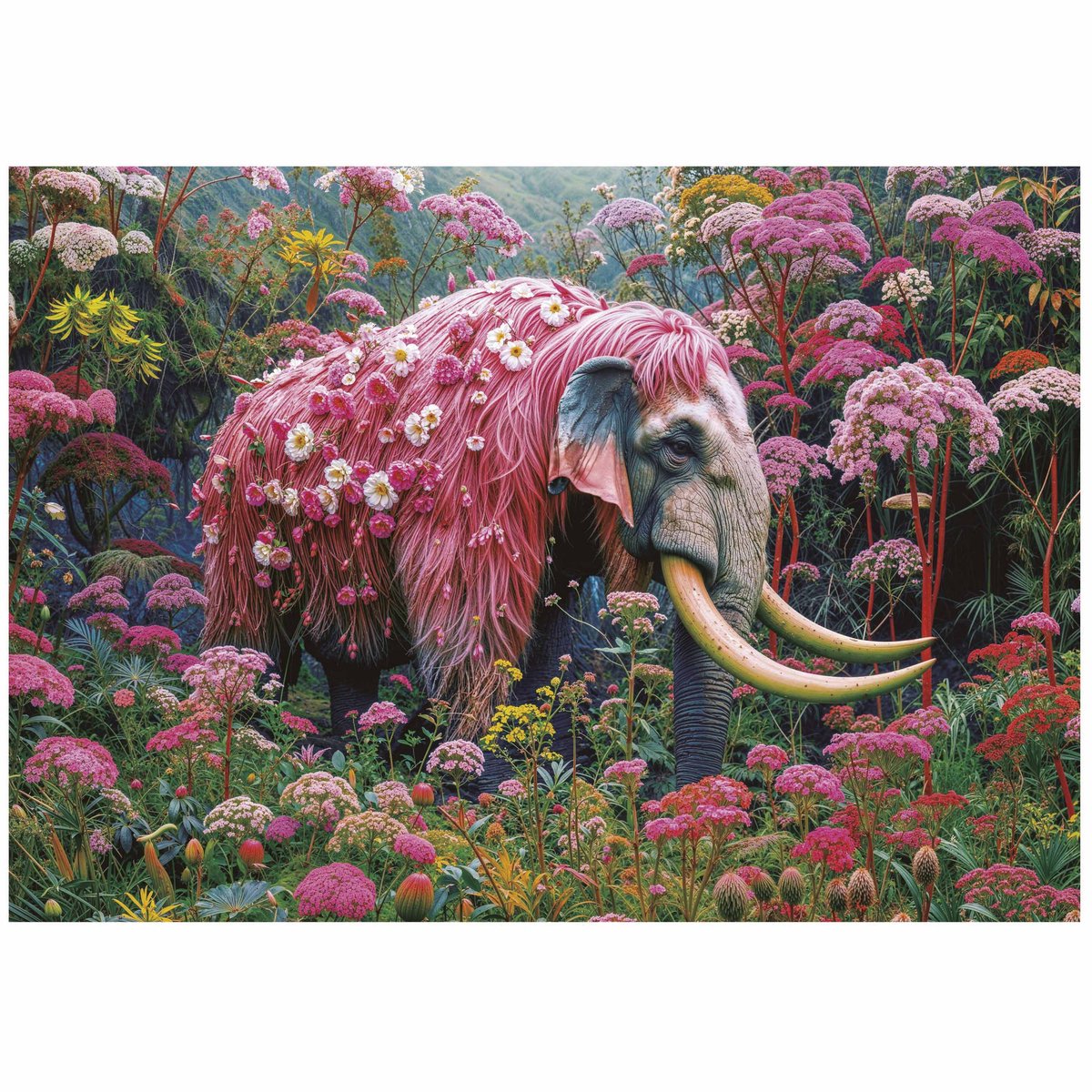 Educa - puzzel - bloemen olifant - 1000 stukjes - legpuzzel