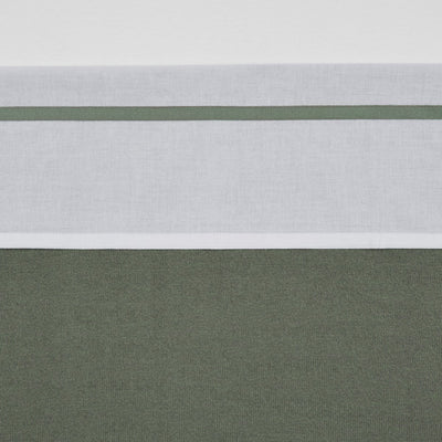Sábana para cuna Meyco baby piping - verde bosque - 75x100cm - 0,3 tog