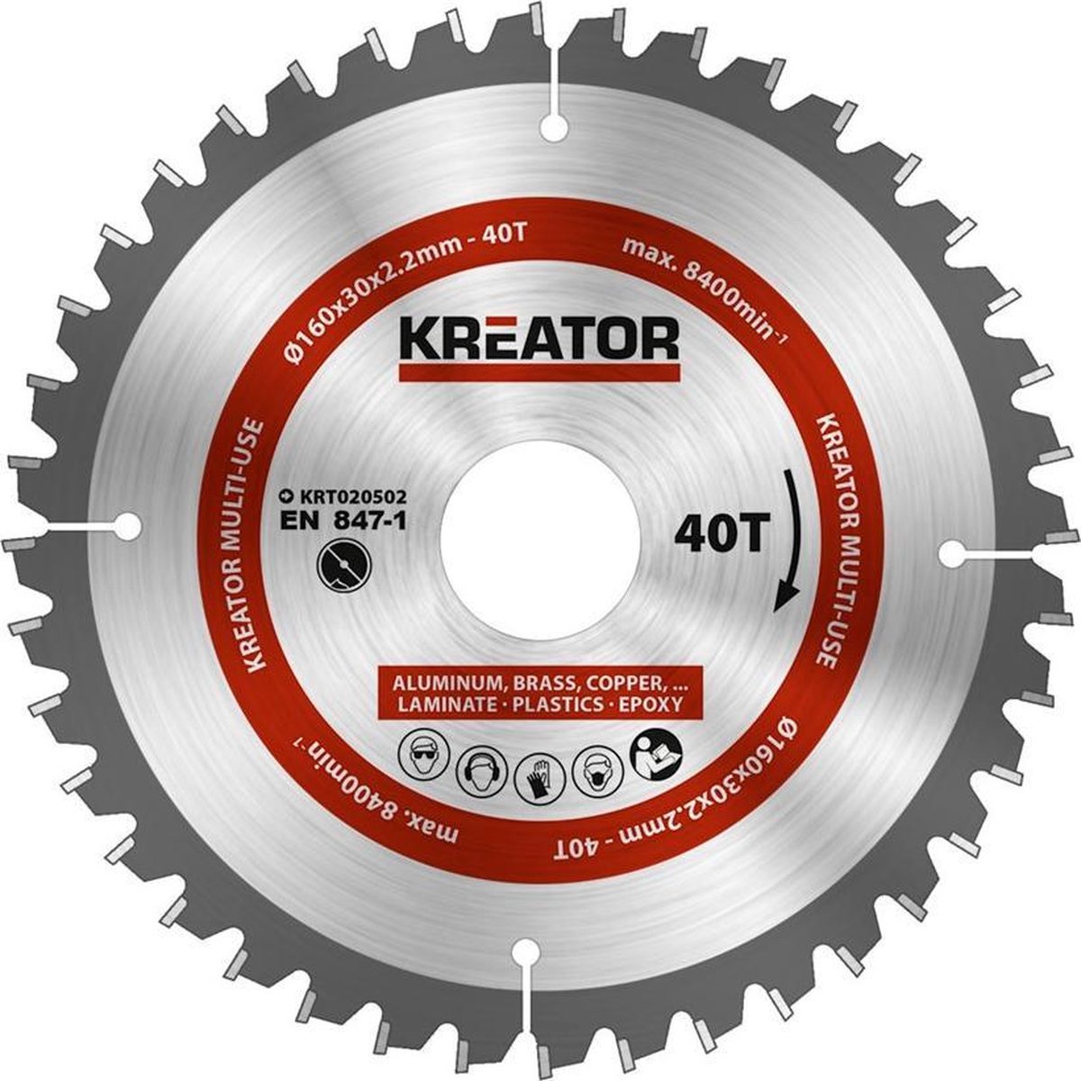 Lama per sega universale Kreator krt020502 160 mm - 40t