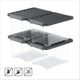 Rotho core pro - cajas de almacenamiento - juego de 4 - apilables - 15 litros