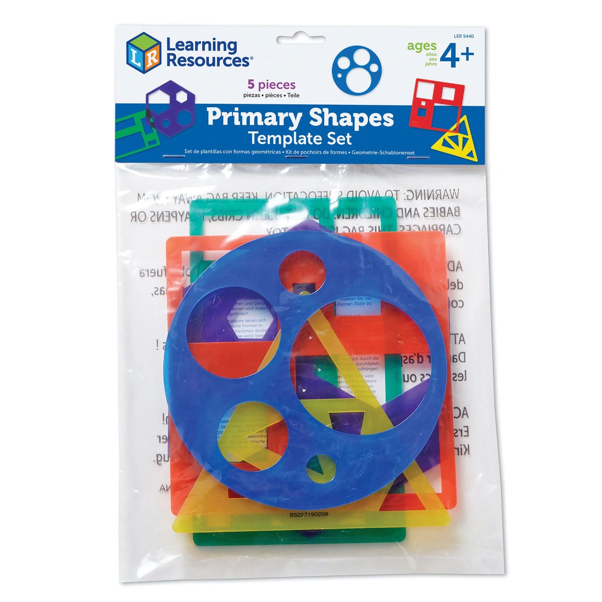 Plantillas de recursos de aprendizaje establecidas para formas y dibujos: juguetes educativos. -4+