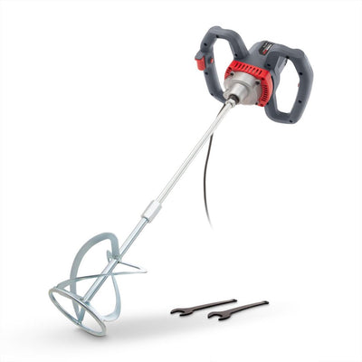 Mezclador de pintura para hormigón Powerplus powe80070 - 1200w - velocidad variable - incluye varilla agitadora 120x590mm