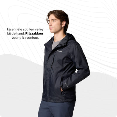 Columbia Pouring Adventure™ III Jacket Chaqueta para hombre - Negro - Talla XL