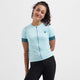 Rogelli modesta fietsshirt dames - korte mouwen - lichtblauw - xxl