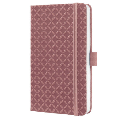 Sigel jolie notebook - flair - a6 - rosso polvere - a righe - copertina rigida - si-jn134