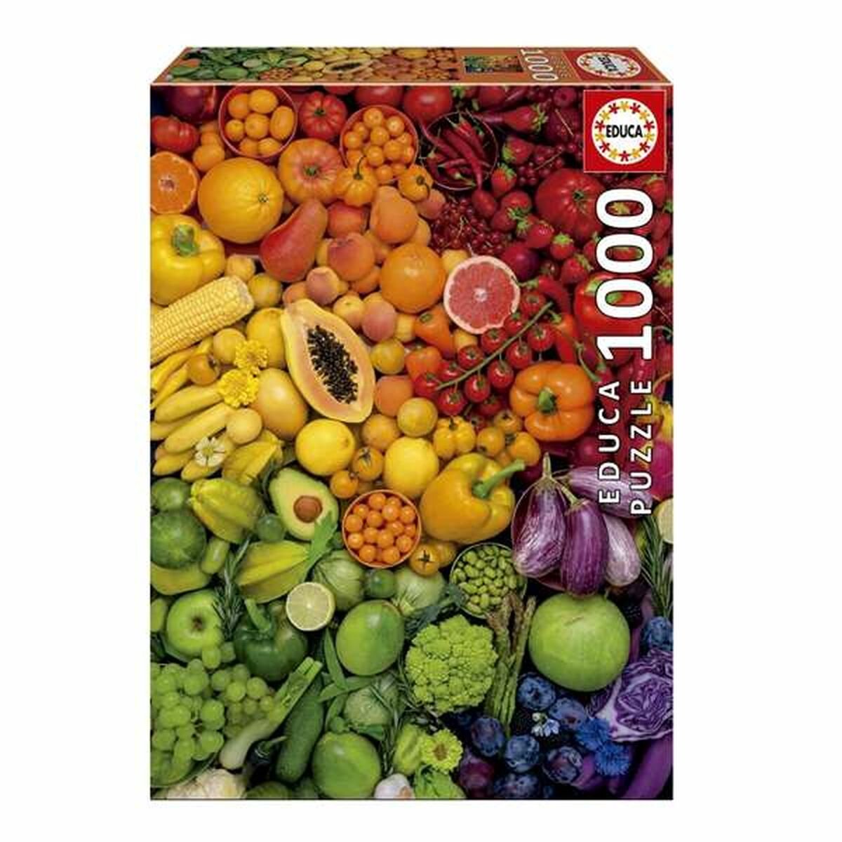 Educa - puzzle - vitaminas de colores - 1000 piezas - rompecabezas para adultos