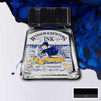 Inchiostro da disegno Winsor Newton Ultramarine 14ml