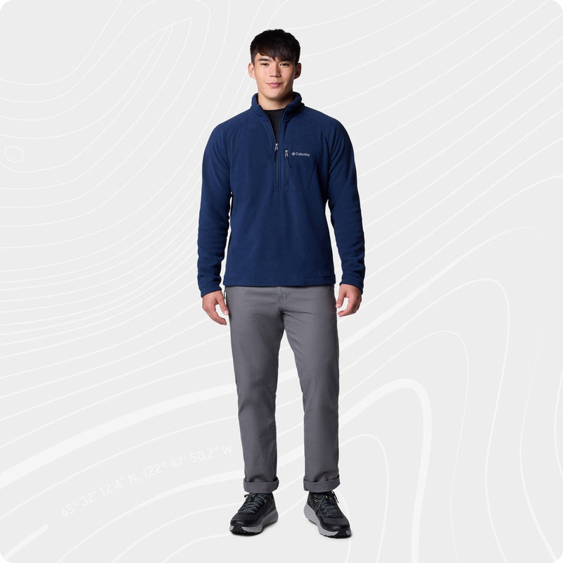 Jersey de exterior para hombre Columbia fast trek™ iii half zip polar - collegiate navy - talla s