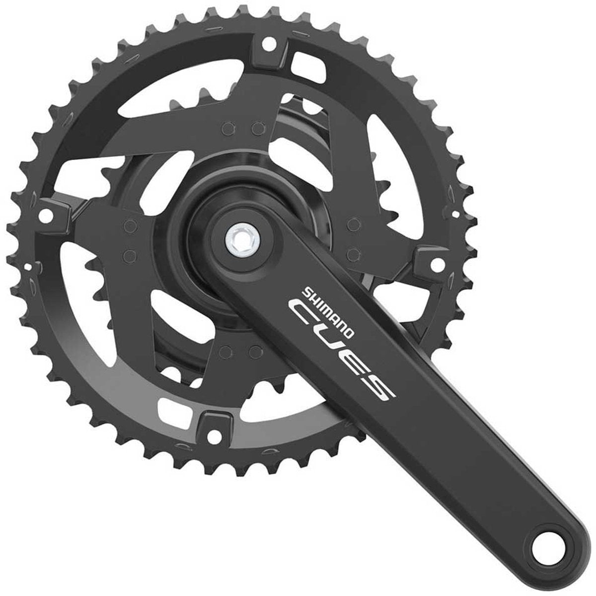 Guarnitura Shimano stecche u4010-2 argento 170 mm 46 30t