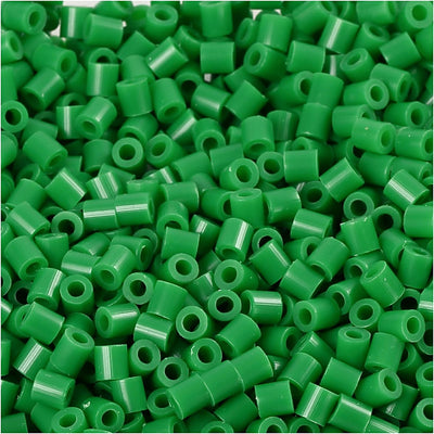 Cuentas fotográficas Nabbi, medidas 5x5 mm, medida agujero 2,5 mm, medianas, verde (16), 6000 piezas 1 caja