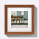 Walther fiorito - marco de madera mdf - tamaño foto 30x30 cm - roble oscuro