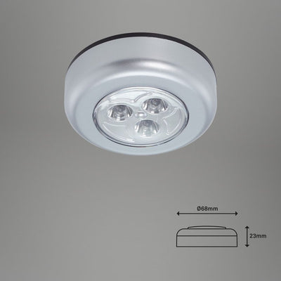 B.k.licht briloner - set of 5 cabinet lights - under-counter lamps - battery powered - self-adhesive - night light - cabinet lamps - ø6.8cm