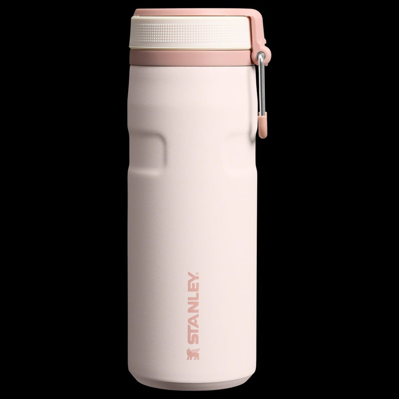 Borraccia Stanley twist flip 2.0 con tappo twist con molla 0,47 l - 10 ore fredde - 2 giorni fredde con ghiaccio - borraccia in acciaio inossidabile - senza BPA - a prova di perdite - lavabile in lavastoviglie - nera