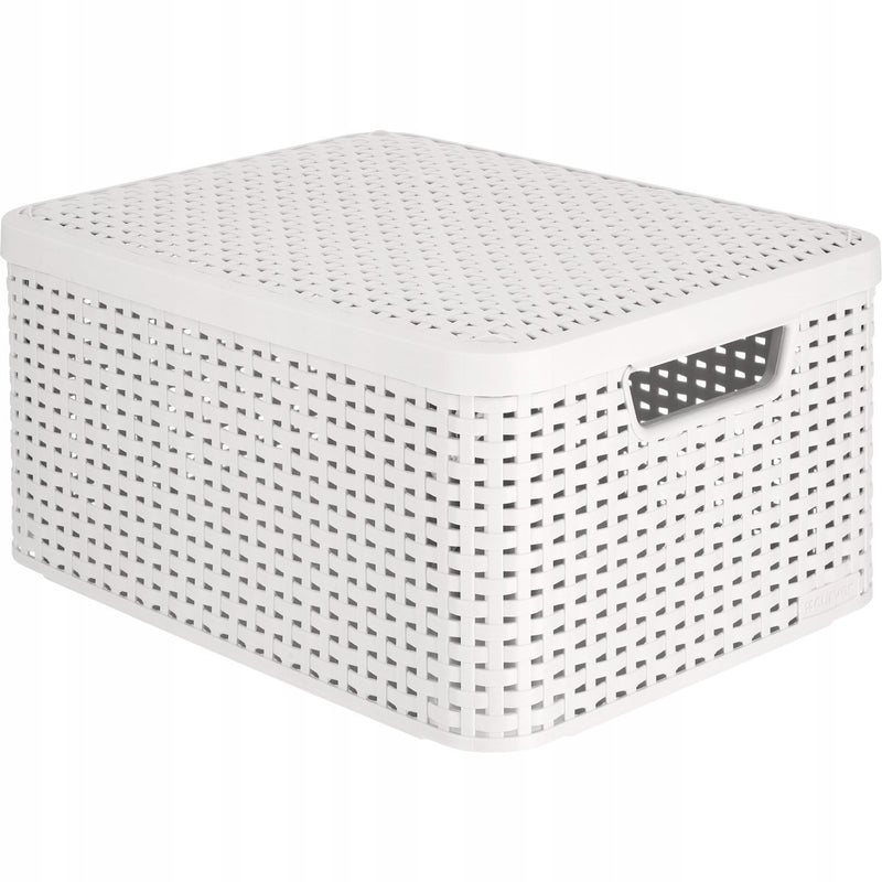 Curver style serie - opbergbox met deksel - 18l - lichtgrijs