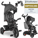 Lionelo haari - driewieler - drankhouder - 2in1 - draaibare zitting – rubberen onderhoudsvrije wielen – vrij wiel – schuifstang voor ouders – luifel – mand en tas – bekerhouder – groeit mee – vanaf 18 maanden tot 25 kg