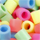 Perline termoadesive Nabbi, misura 10x10 mm, misura buco 5,5 mm, jumbo, colori pastello, 1000 div 1 scatola