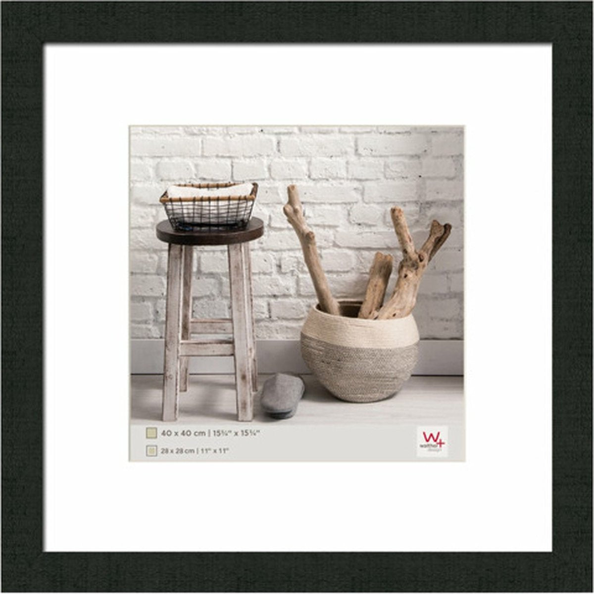 Walther home - marco de madera - tamaño de foto 40x40 cm - negro