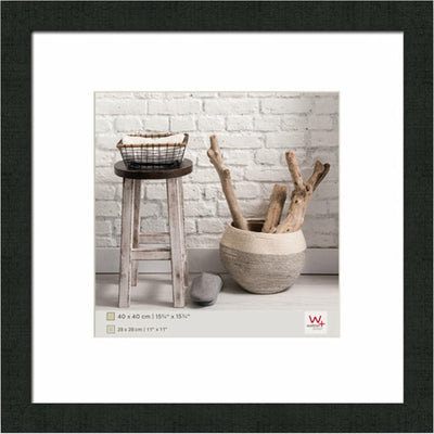 Casa Walther - cornice in legno - misura foto 40x40 cm - nera